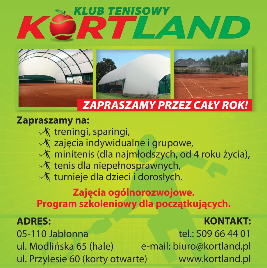 Klub Tenisowy KORTLAND - tenis LEGIONOWO tenis LEGIONOWO